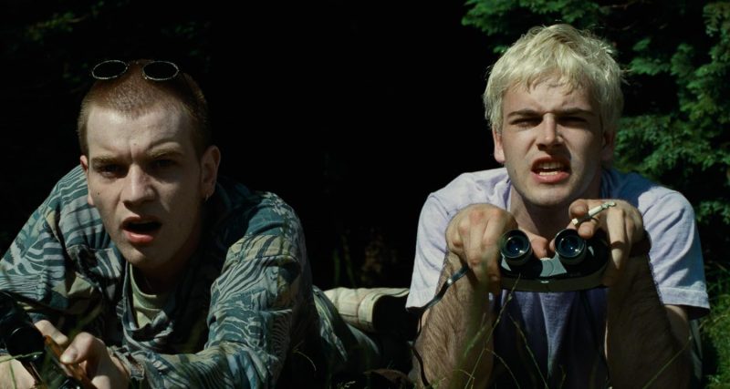 Ewan McGregor and Jonny Lee Miller in Trainspotting (1996)