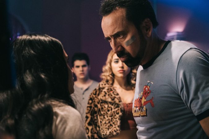 Nicolas Cage, Emily Tosta, Christian Delgrosso, and Caylee Cowan in Willy's Wonderland (2021)