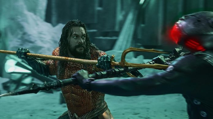 Jason Momoa and Yahya Abdul-Mateen II in Aquaman and the Lost Kingdom (2023)