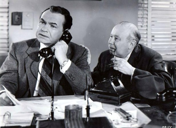 Edward G. Robinson and Percy Helton in Vice Squad (1953)