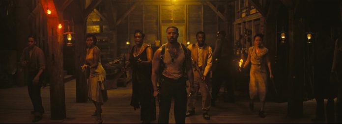 Michael B. Jordan, Miles Caton, Jayme Lawson, Wunmi Mosaku, and Li Jun Li in Sinners (2025)