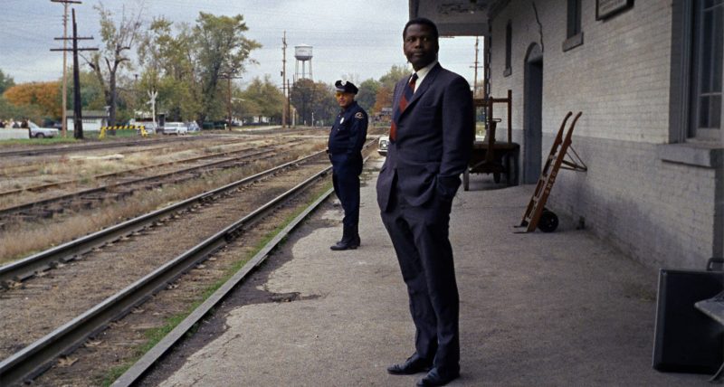 Sydney Poitier and Rod Steiger in In the Heat of the Night (1967)
