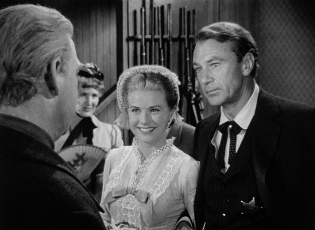 Gary Cooper and Grace Kelly in High Noon (1952)
