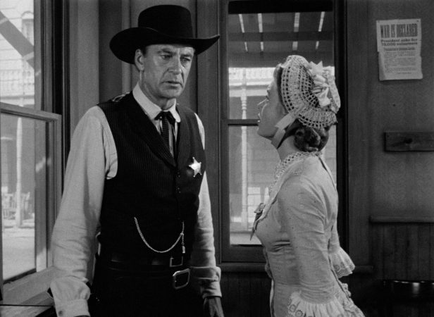 Gary Cooper and Grace Kelly in High Noon (1952)