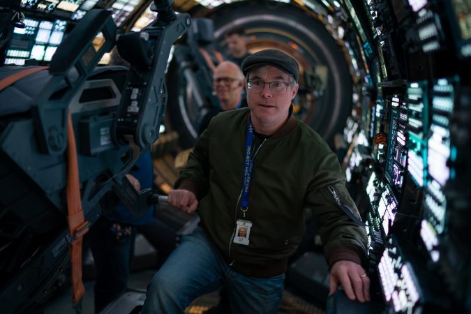 Project Hail Mary author Andy Weir on the set of PROJECT HAIL MARY, from Amazon MGM Studios. Photo credit: Jonathan Olley © 2026 Amazon Content Services LLC. All Rights Reserved.