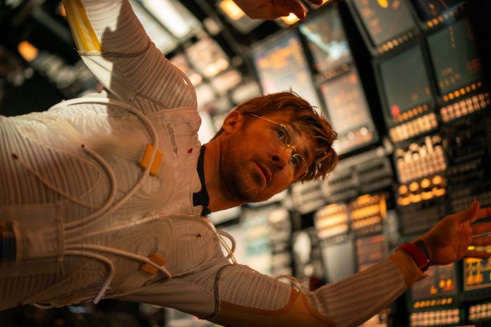 Ryan Gosling stars as Ryland Grace in PROJECT HAIL MARY, from Amazon MGM Studios. Photo credit: Jonathan Olley © 2026 Amazon Content Services LLC. All Rights Reserved.